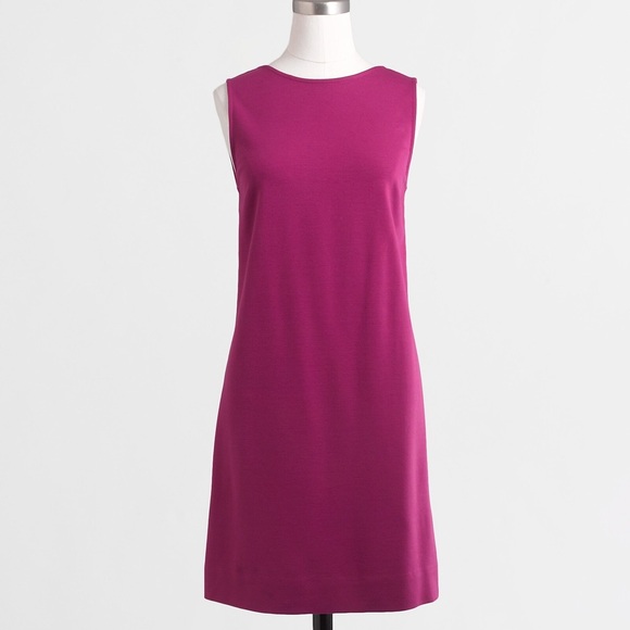 J. Crew Factory Dresses & Skirts - J.Crew v-back ponte shift dress pink fuchsia Large